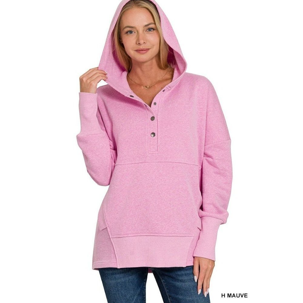 The Second Pullover in Heather Mauve - Picture 6 of 9